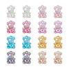 80Pcs 8 Colors Transparent Acrylic Pendants MACR-PJ0001-07-2