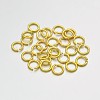 Brass Open Jump Rings KK-E647-17G-4mm-1