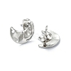Non-Tarnish 304 Stainless Steel Stud Earring Findings STAS-L024-003P-10-2