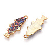 Alloy Enamel Pendants FIND-C037-16G-07-1-1