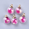 Transparent Glass Globe Pendants X-GLAA-S181-06-3