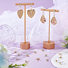 24Pcs 3 Style Teardrop & Shell & Heart Alloy Stud Earrings Findings FIND-BBC0002-76-4