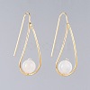 Natural Gemstone Dangle Earrings EJEW-JE03595-2
