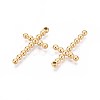 304 Stainless Steel Religion Cross Pendants STAS-T067-34G-2