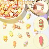 70Pcs 7 Styles Fruit Opaque Resin Cabochons CRES-CJ0001-84-3