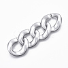 Spray Painted CCB Plastic Linking Rings CCB-R104-05B-03-3