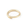 Brass Locking Jump Rings KK-S369-01G-05-1
