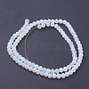 Faceted Round Opalite Beads Strands X-EGLA-J042-4mm-31-2