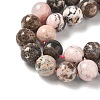 Natural Argentina Rhodonite Beads Strands G-G271-B02-10mm-4