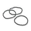 Synthetic Non-magnetic Hematite Beaded Stretch Bracelets BJEW-A117-A-22-1