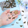100Pcs 2 Colors Tibetan Style Alloy Pendants FIND-DC0006-17-3