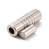 Tarnish Resistant 304 Stainless Steel Magnetic Clasps with Glue-in Ends STAS-K006-3mm-33C-4