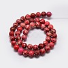 Natural Imperial Jasper Beads Strands G-I122-6mm-04-3
