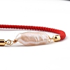 Adjustable Nylon Twisted Cord Slider Bracelets BJEW-JB05322-01-2