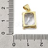 Brass Micro Pave Cubic Zirconia Pendants KK-I360-078G-3