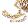 Brass Rhinestone Strass Chains CHC-T001-SS12-01C-2