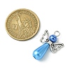 Angel Acrylic Imitation Pearl Pendants PALLOY-TAC0047-3