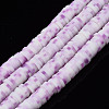 Handmade Polymer Clay Beads Strands CLAY-R089-6mm-170-2