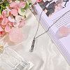 304 Stainless Steel Rectangle with Tree of Life Pendant Urn Ashes Necklaces NJEW-WH0036-030P-5