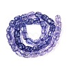 Transparent Crackle Glass Beads Strands GLAA-Q108-04A-07-2