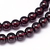 Mozambique Import Natural Grade AAAA Garnet Round Beads Strands G-E300-AAAA-5mm-2