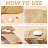 2 colors 20 sets Cloth Covered Alloy Buttons BUTT-PH0001-39-4