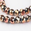 Electroplate Glass Bead Strands X-EGLA-G014-8mm-FP01-2