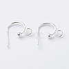 304 Stainless Steel Half Hoop Earrings STAS-Z028-B02-S-1