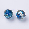 Handmade Silver Foil Lampwork Beads LAMP-J089-R04-2
