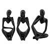 3Pcs 3 Styles Resin Abstract Thinker Display Decorations AJEW-WH0270-623A-1