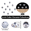 Beebeecraft 50Pcs Cubic Zirconia Cabochons ZIRC-BBC0002-37-2