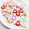 100Pcs Opaque Acrylic Beads OACR-PA0001-44-6