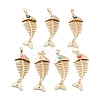 Rack Plating Alloy Enamel Big Pendants FIND-C050-08G-1