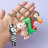 PVC Plastic Pendant Keychain KEYC-YW0001-14-5