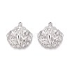 304 Stainless Steel Shell Shaped Pendants STAS-T067-28P-1