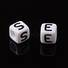 Letter Acrylic European Large Hole Beads OPDL-R050-10mm-3