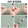 840Pcs 7 Color Brass Wire Guardians KK-PH0010-09-4