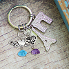 6 Sets 6 Styles Chakra Natural & Synthetic Mixed Stone Chips Alloy Pendants FIND-FH0006-29-5