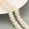 Transparent Spray Painted Glass Beads Strands GLAA-P066-01C-1