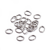 Tarnish Resistant 304 Stainless Steel Open Jump Rings X-STAS-F221-40P-J-1