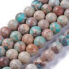 Natural Imperial Jasper Beads Strands G-I122-8mm-12-2