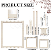 Wood Knitting Loom Kit TOOL-WH0155-76A-2
