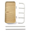 Plastic Jewelry Display Stand with Wood Tray LS-AJEW-Z032-02B-4