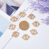 Religion Alloy Connector Charms with Crystal Rhinestone FIND-WH0416-94-4