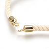 Cotton Cord Bracelet Making KK-F758-03K-G-2