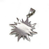 316 Surgical Stainless Steel Rhinestone Pendants STAS-P112-07AS-2