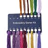DIY Mushroom Pattern Embroidery Starter Kits DIY-L068-01A-4