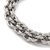 201 Stainless Steel Rope Chain Necklace NJEW-F222-38P-09-3