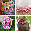 50Pcs 5 Colors Rubberized Style Acrylic Beads SACR-TA0001-32-7