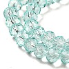 Transparent Baking Paint Glass Beads Strands DGLA-A034-T6mm-D01-3